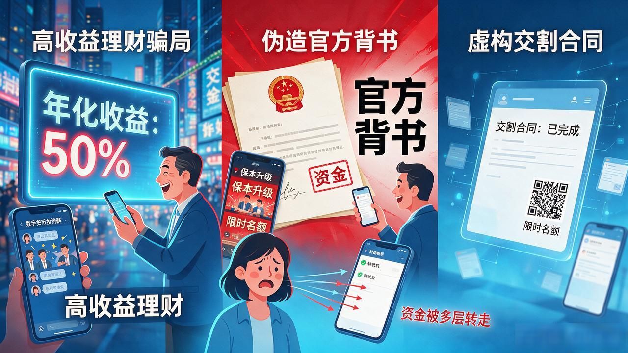 国内数字货币诈骗案件_数字货币诈骗案件_高收益理财骗局防范