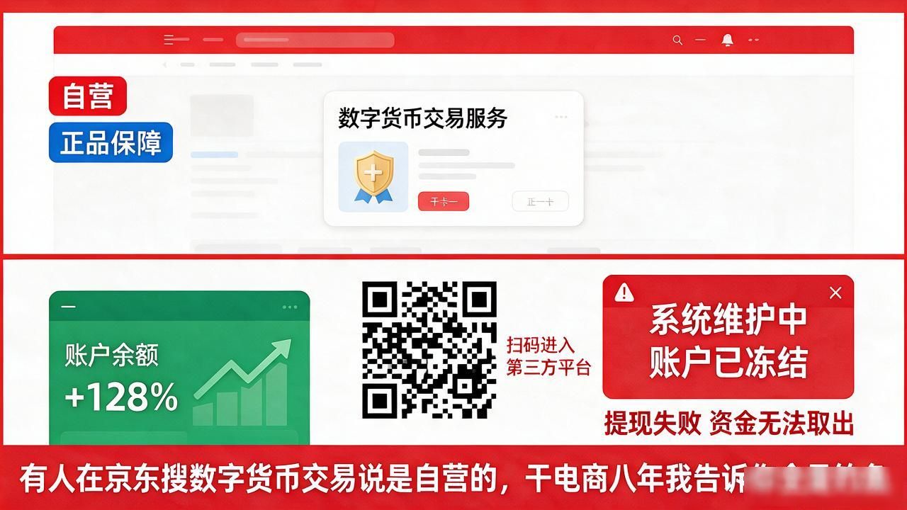 数字货币交易京东自营_京东数字货币自营骗局_数字货币交易钓鱼链接识别