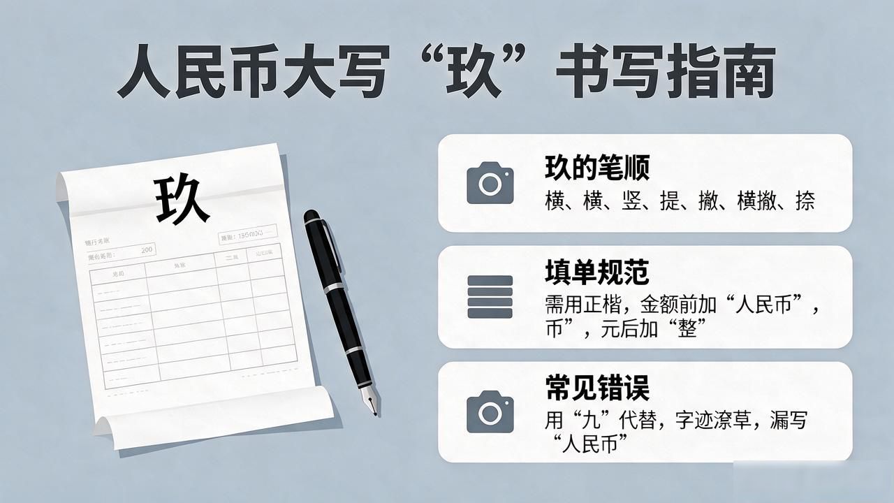 财务制单中玖的规范用法_货币数字九怎么写_大写数字玖的正确书写